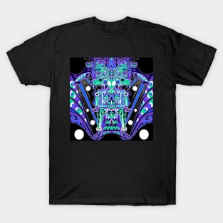 dark alien in teotihuacan underworld arts ecopop T-Shirt